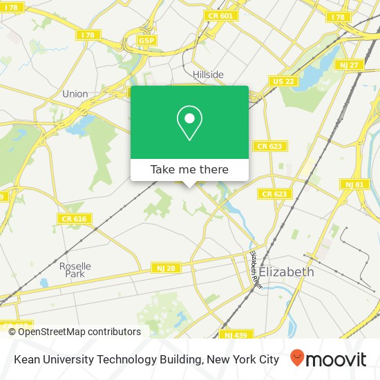 Kean University Technology Building map