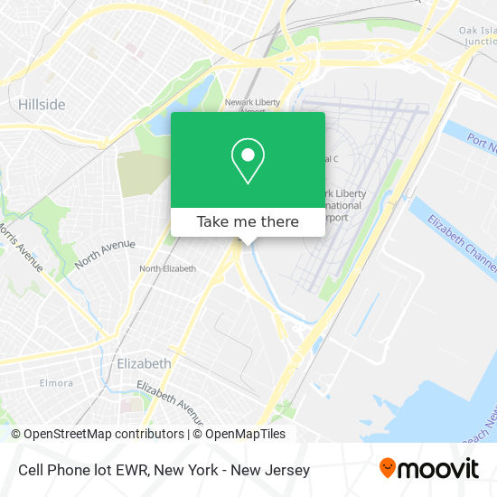 Cell Phone lot EWR map