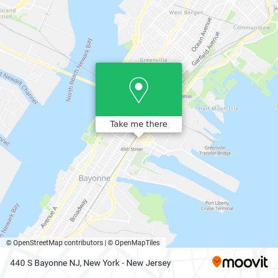 440 S Bayonne NJ map