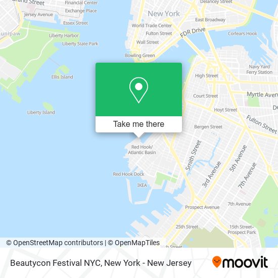 Mapa de Beautycon Festival NYC