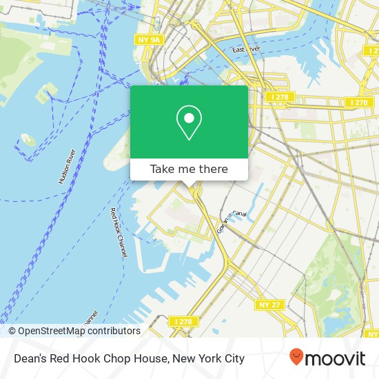 Mapa de Dean's Red Hook Chop House