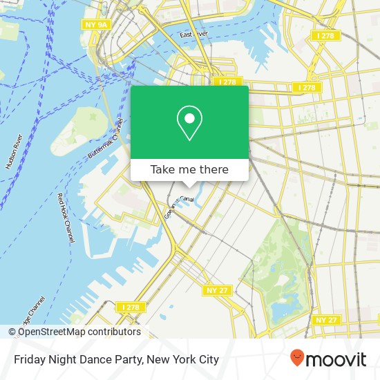 Friday Night Dance Party map