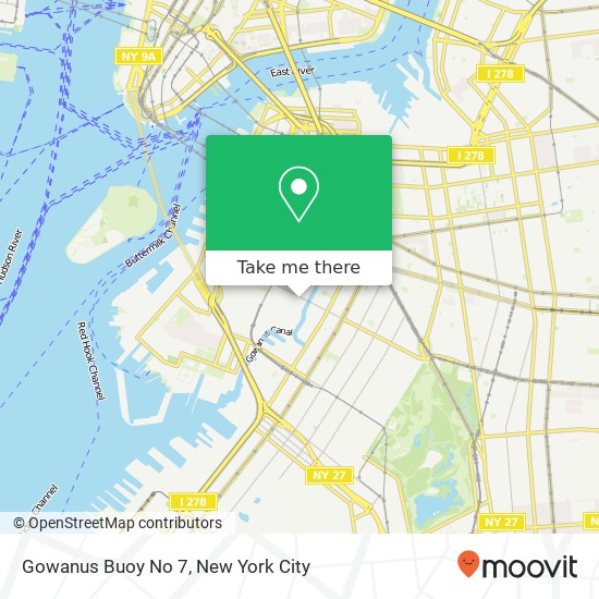 Mapa de Gowanus Buoy No 7