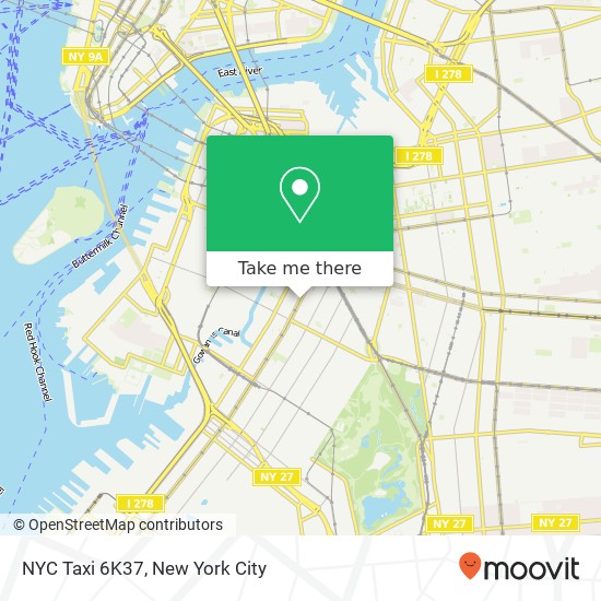 NYC Taxi 6K37 map