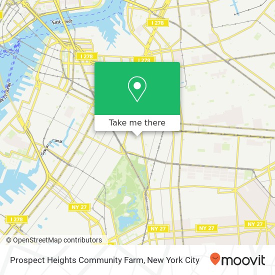 Mapa de Prospect Heights Community Farm