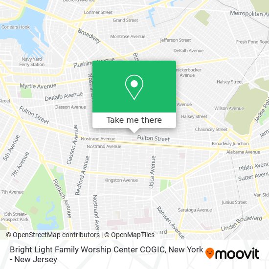 Bright Light Family Worship Center COGIC map