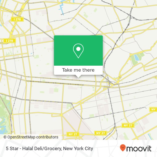 Mapa de 5 Star - Halal Deli/Grocery