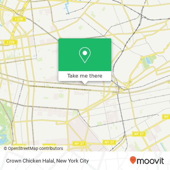 Crown Chicken Halal map