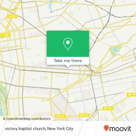 Mapa de victory baptist church