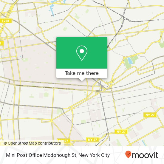 Mini Post Office Mcdonough St map