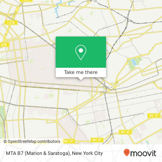Mapa de MTA B7 (Marion & Saratoga)