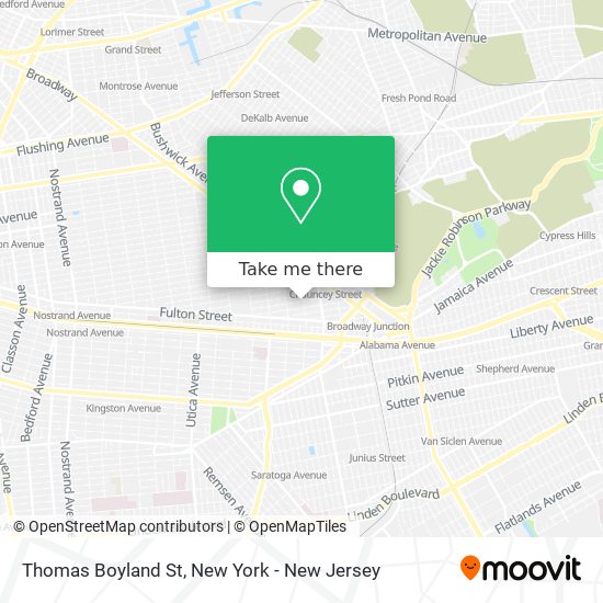 Mapa de Thomas Boyland St