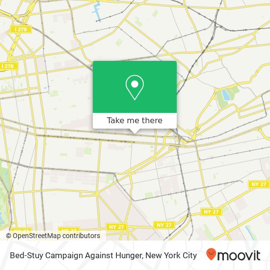 Bed-Stuy Campaign Against Hunger map