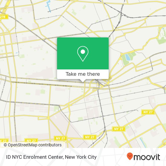 ID NYC Enrolment Center map