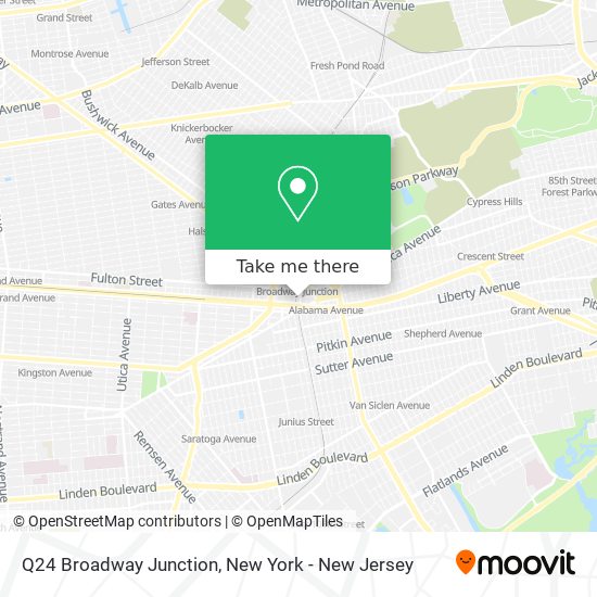 Mapa de Q24 Broadway Junction