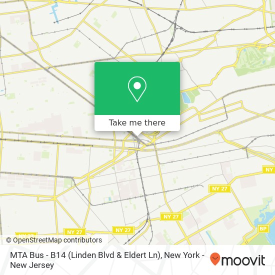MTA Bus - B14 (Linden Blvd & Eldert Ln) map