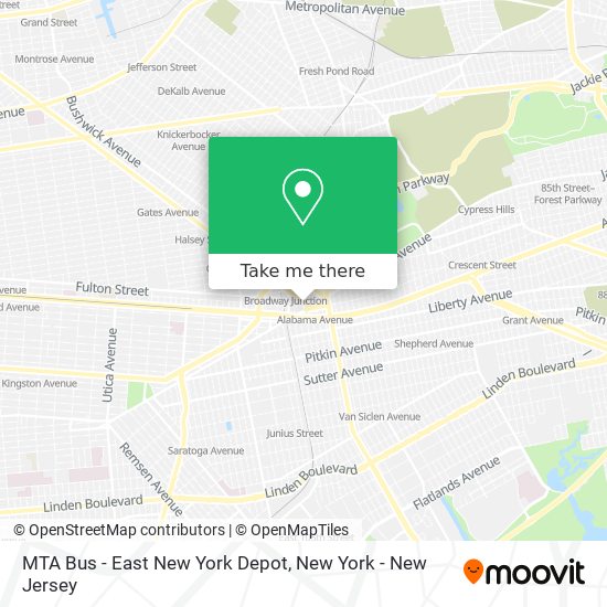 MTA Bus - East New York Depot map