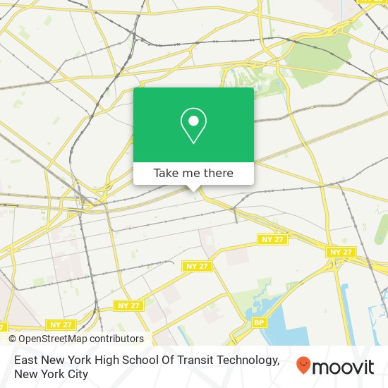 Mapa de East New York High School Of Transit Technology