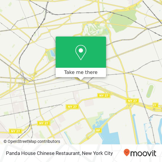 Mapa de Panda House Chinese Restaurant