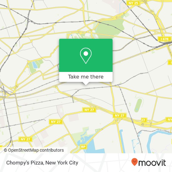 Chompy's Pizza map