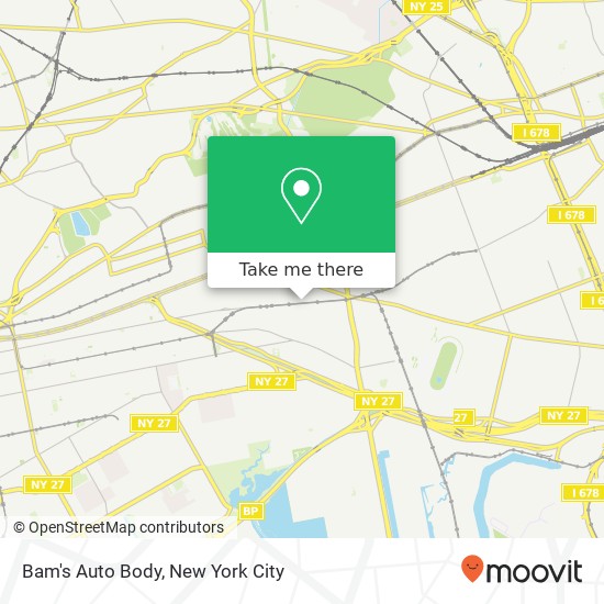 Bam's Auto Body map