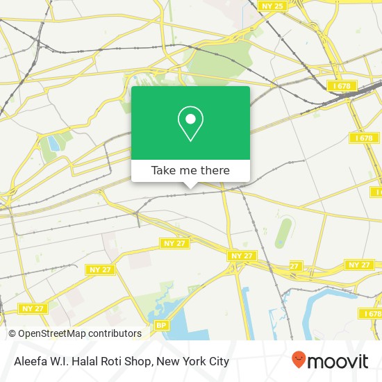 Mapa de Aleefa W.I. Halal Roti Shop