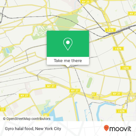 Mapa de Gyro halal food