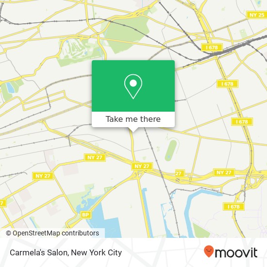 Carmela's Salon map