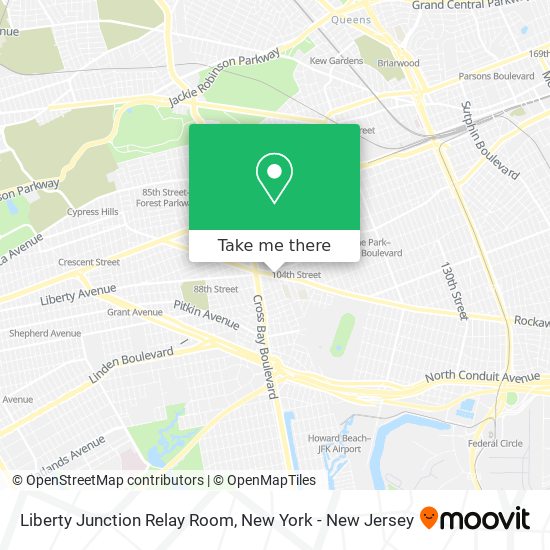 Mapa de Liberty Junction Relay Room