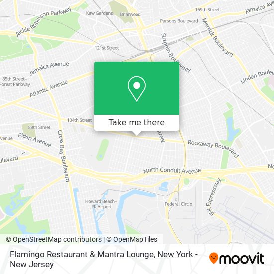 Mapa de Flamingo Restaurant & Mantra Lounge