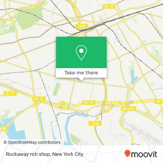 Rockaway roti shop map