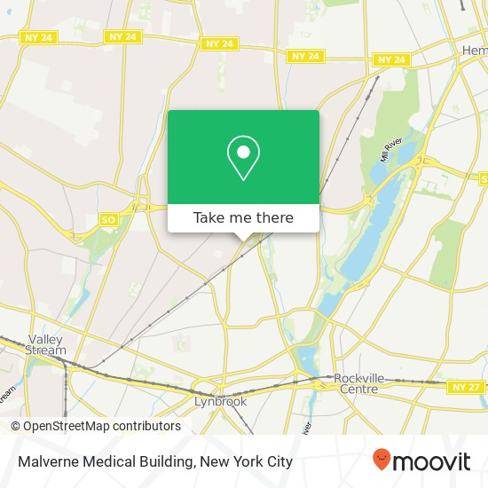 Mapa de Malverne Medical Building