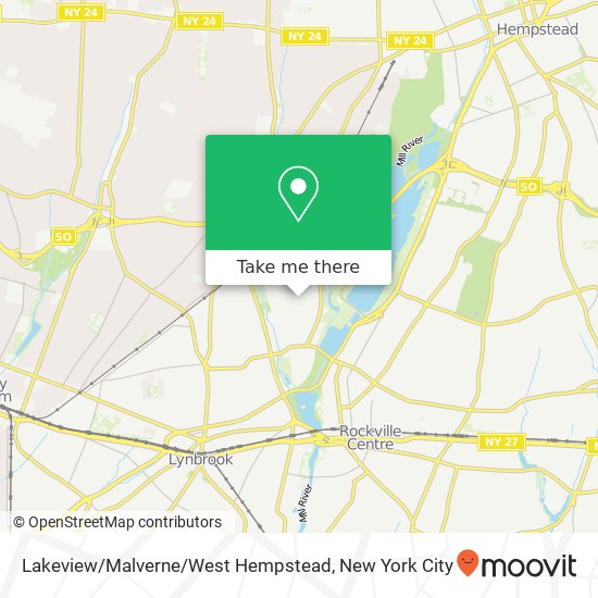 Mapa de Lakeview / Malverne / West Hempstead