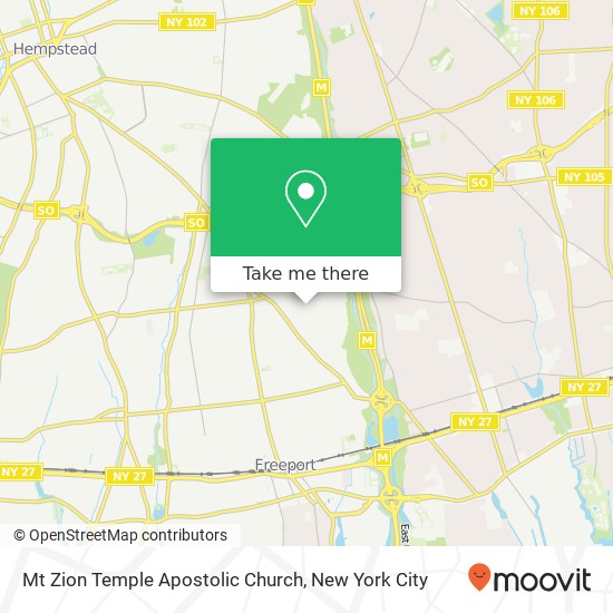 Mapa de Mt Zion Temple Apostolic Church