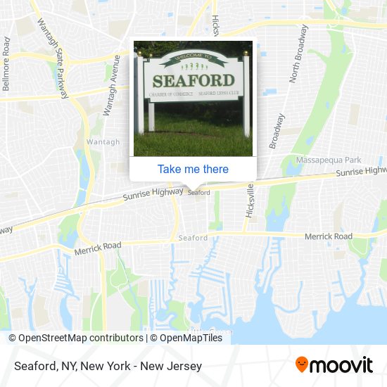 Seaford, NY map