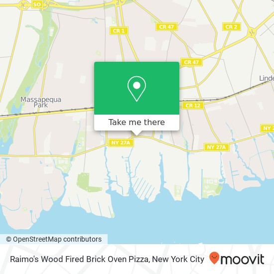 Raimo's Wood Fired Brick Oven Pizza map