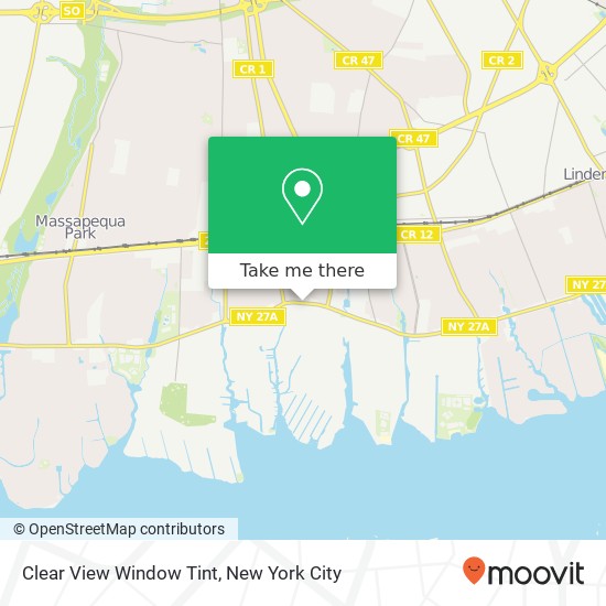 Mapa de Clear View Window Tint