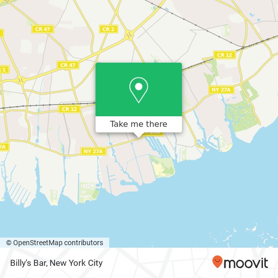 Billy's Bar map