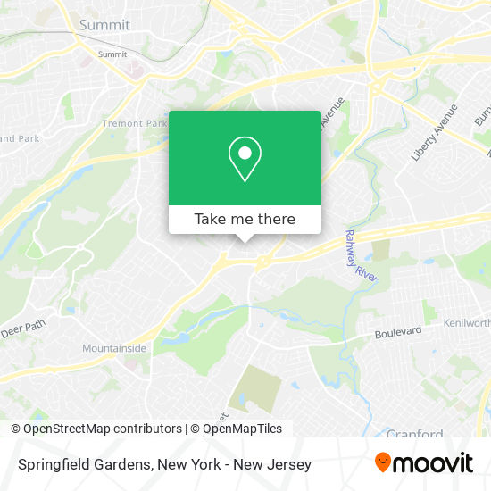 Mapa de Springfield Gardens