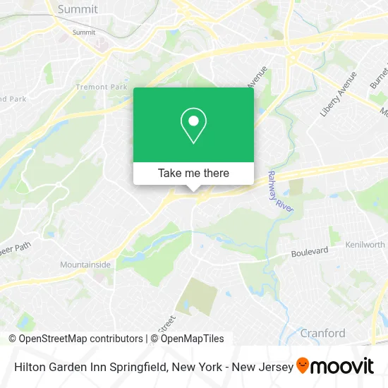 Hilton Garden Inn Springfield map