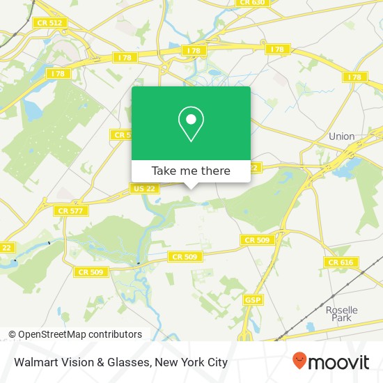 Walmart Vision & Glasses map