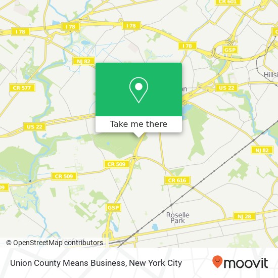 Union County Means Business map