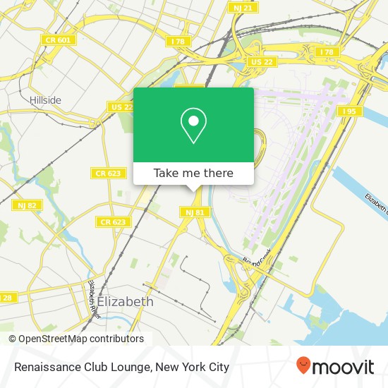 Renaissance Club Lounge map