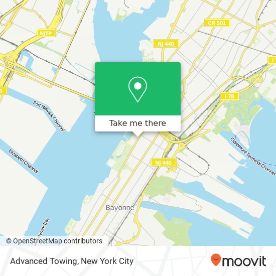 Advanced Towing map