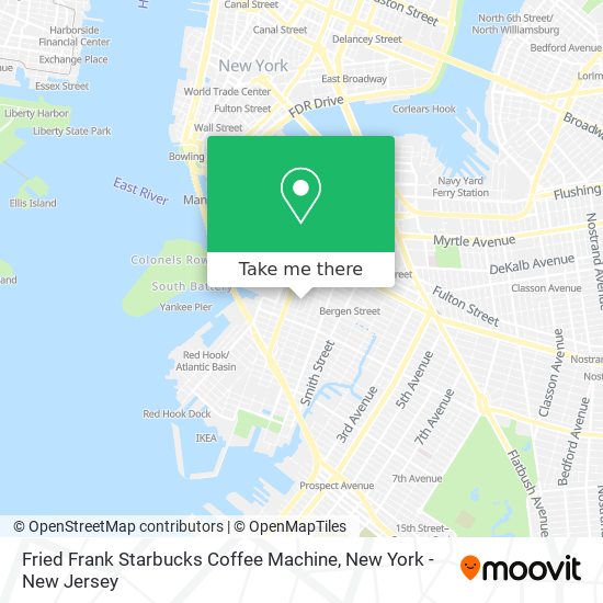 Fried Frank Starbucks Coffee Machine map