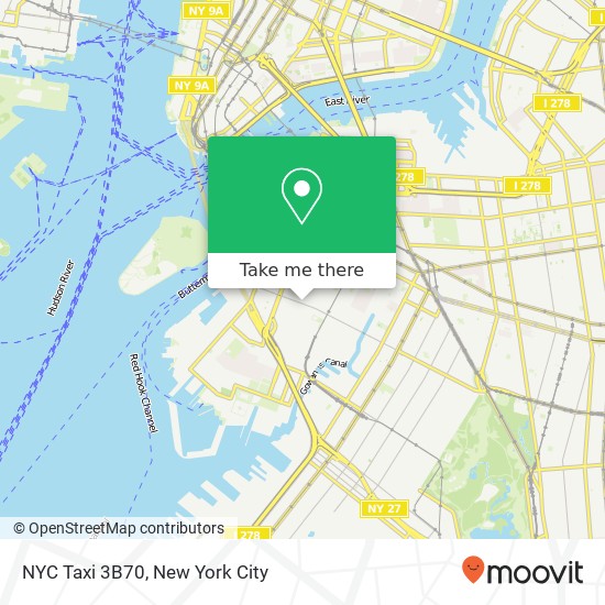 NYC Taxi 3B70 map
