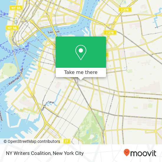 NY Writers Coalition map