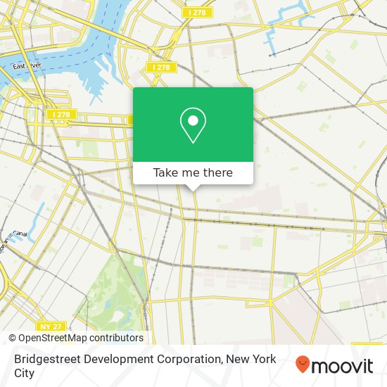 Bridgestreet Development Corporation map