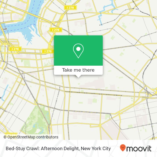 Bed-Stuy Crawl: Afternoon Delight map