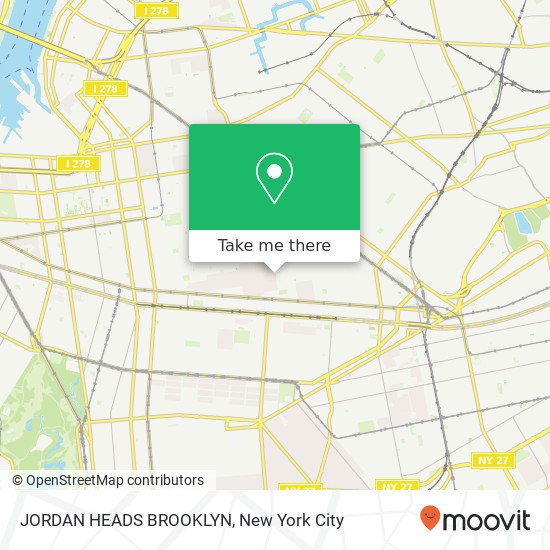 Mapa de JORDAN HEADS BROOKLYN